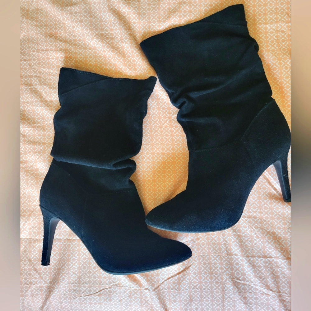 High Heel Boots 7.5 Audrey Brooke Mid Calf Slouch